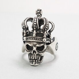 【Royal Order ロイヤルオーダー】 ROYAL ORDER SKULL RING ロイヤルオーダースカルリング 王冠 スカル 骸骨 ゴシック調 ロココ調 指輪 シルバーアクセサリー メンズアクセサリー silver925 シルバーリング Ring SR164