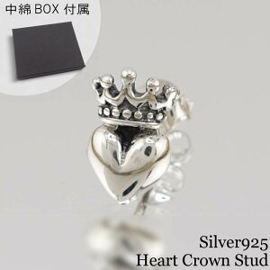 yЎpzVo[925 Y sAX n[g NE `[t Vo[ANZT[ Silver925 Heat Crown pierce Mtg v[g @