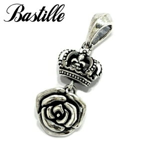 メンズ ペンダント シルバー925 ブランド 【 Bastille バスティーユ】シュシュペンダント 薔薇 ローズペンダント クラウン 王冠 レディース ギフト プレゼント