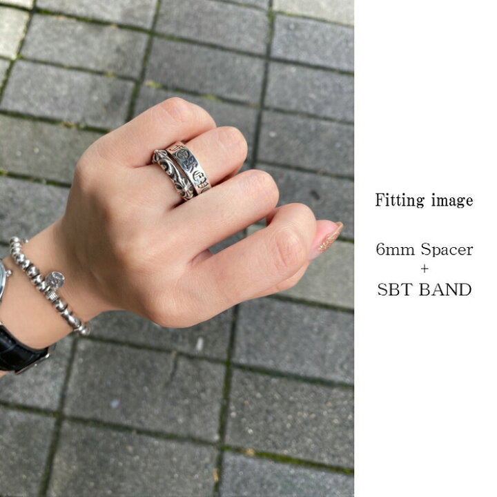 楽天市場】【CHROME HEARTS クロムハーツ】6mm Spacer Ring CH FOREVER 