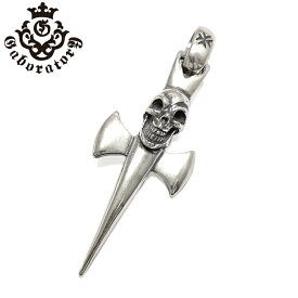 【Gaboratory ガボラトリー】Single skull dagger round top pendant シングルスカルダガーラウンドトップペンダント メンズペンダント スカルペンダント シルバー925 ゴツい Silver925 シルバー925