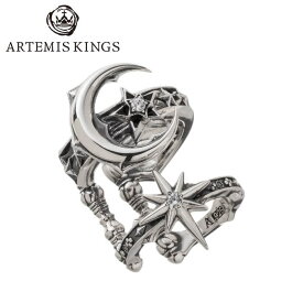 メンズ イヤカフ 三日月 星 北極星 ブランド【Artemis Kings アルテミス キングス】クレセントムーンイヤーカフ AKE0116