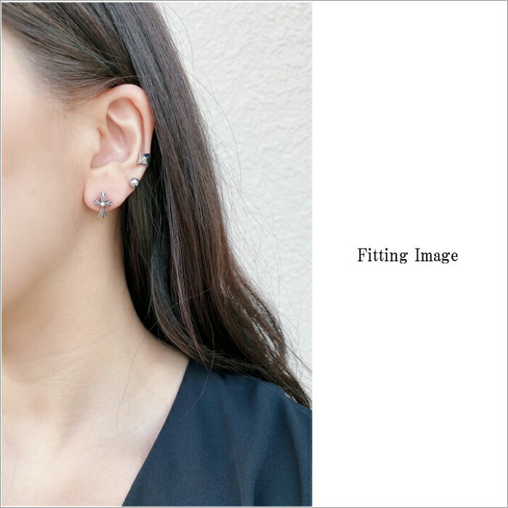 楽天市場 メンズ ピアス 片耳 シルバー925 Silver925 Cross Pierce クロスピアス 十字架 シルバークロス プラス人気 シルバーアクセサリー925広島
