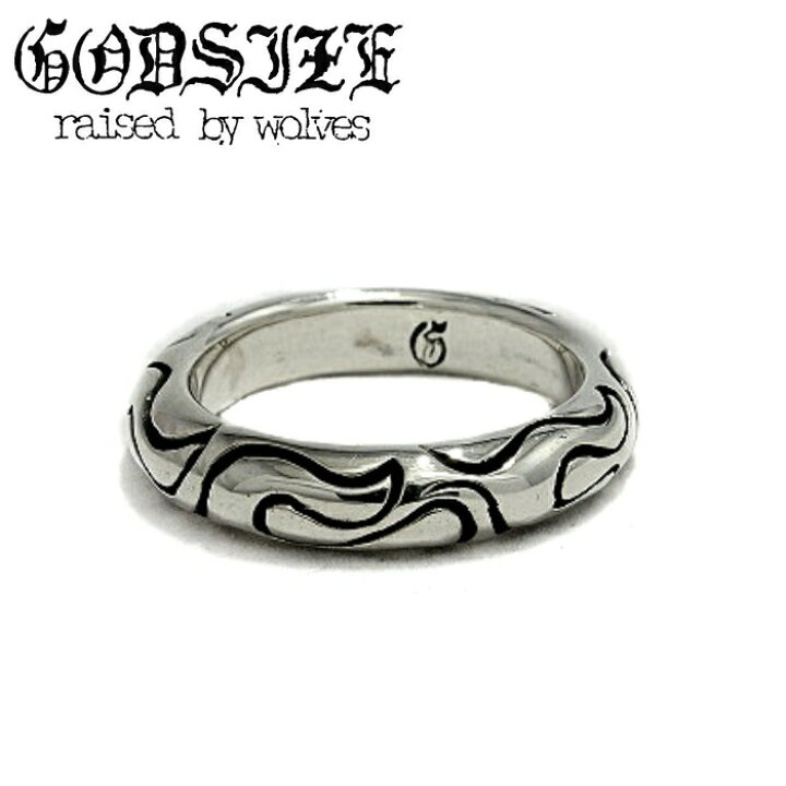 楽天市場 メンズ レディース リング ブランド 炎 シルバーアクセサリー ギフト Godsize ゴッドサイズ Flame Band Ring フレイムリング 細身 925シルバー シルバーアクセサリー925広島
