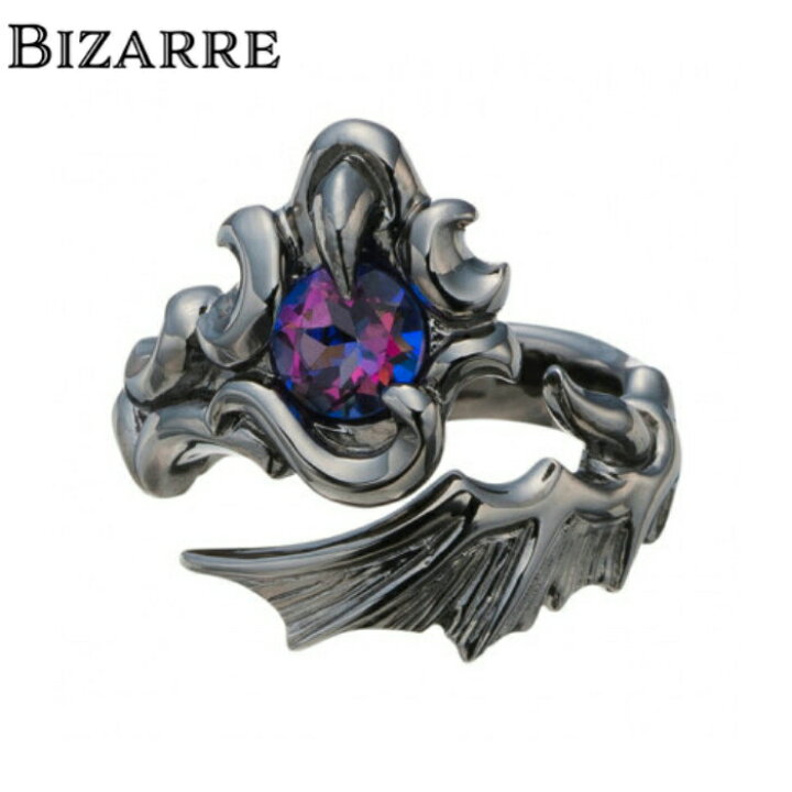 楽天市場】ブラックメッキが効いた妖艶なリング【BIZARRE ビザール  