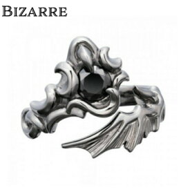 【BIZARRE ビザール】ダークネスデビルシルバーリング Lサイズ メンズ 指輪 翼 ゴシック 黒 フリーサイズ シルバー925 SILVER925