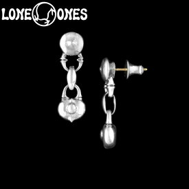 【LONE ONES ロンワンズ】K&F Link with Heart Rock Earring キスアンドフロー リンク ウィズ ハート ロック イヤリング シルバーアクセサリー シルバー925 Silver925 ピアス