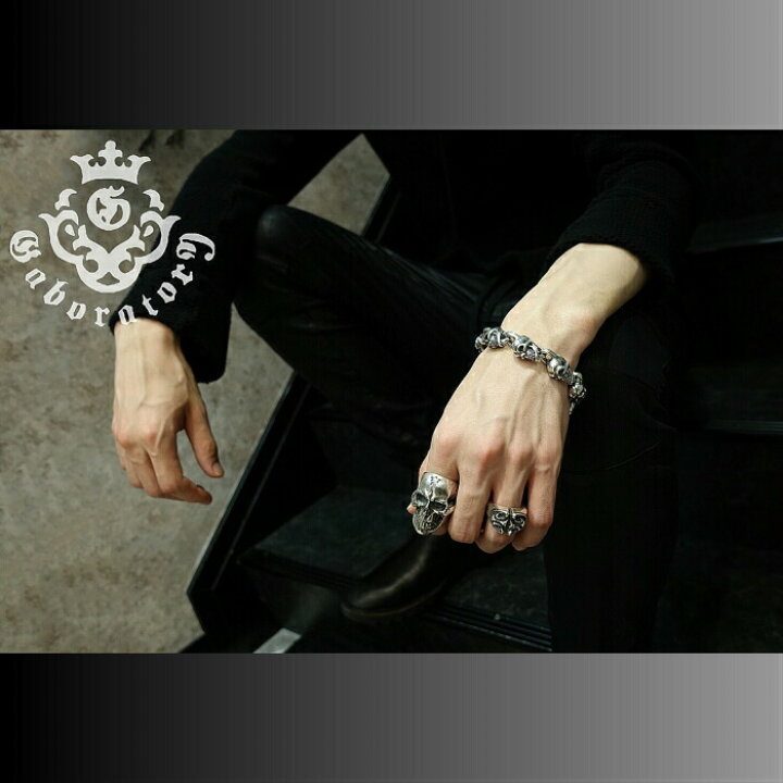 楽天市場】【Gaboratory ガボラトリー】LARGE SKULL RING WITH JAW 