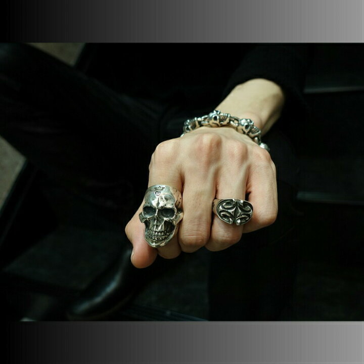 楽天市場】【Gaboratory ガボラトリー】LARGE SKULL RING WITH JAW  