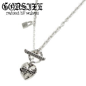�yGODSIZE �S�b�h�T�C�Y�zCHAIN NECKLACE T-BAR [HEART] �n�[�g�l�b�N���X T�o�[ �V���o�[925 �����Y ���f�B�[�X �C�o��
