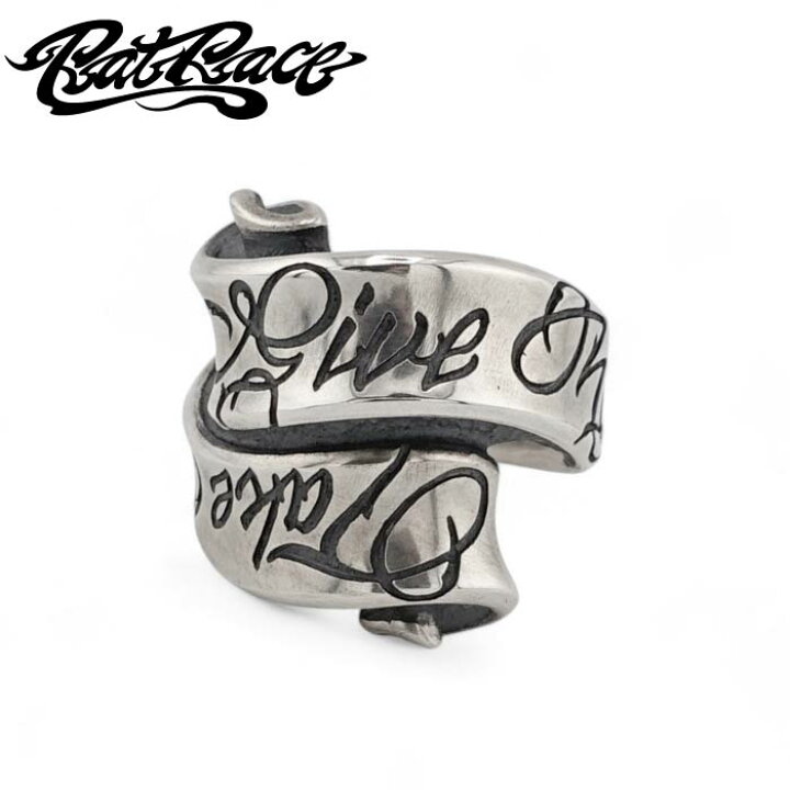 楽天市場】【Rat Race ラットレース】Message on Ribbon Ring Give No  