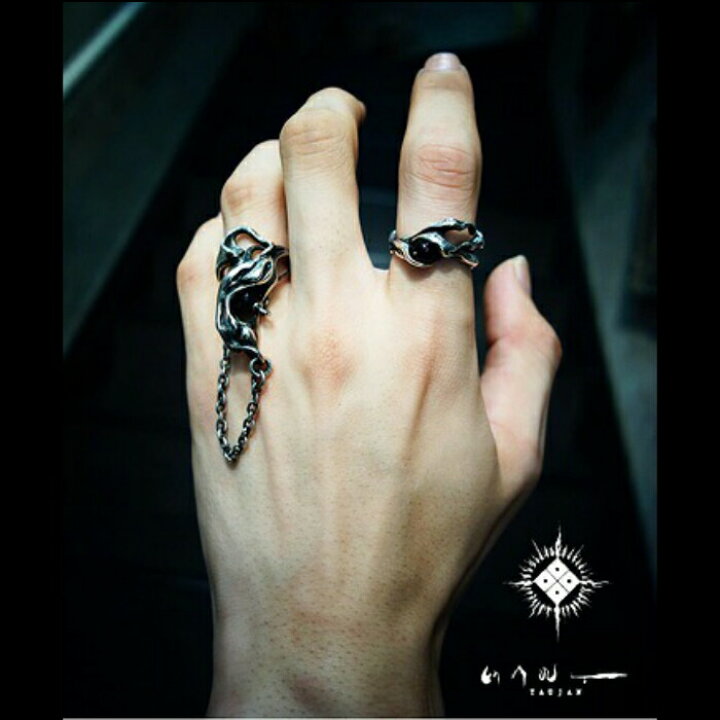 楽天市場】【TAUJAN タウジャン】285-04onyx オニキス シルバー  