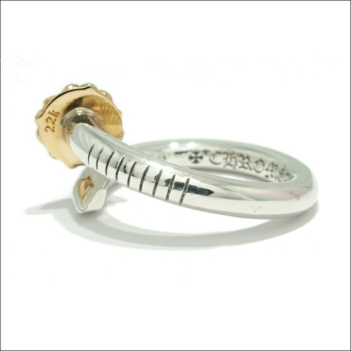 楽天市場 Chrome Hearts クロムハーツ Nail Cross Ball S G 22k Yellow Gold Ring ネイルクロスボールリング シルバーゴールド コンビ イエローゴールド Cross ネジ シルバーアクセサリー925広島