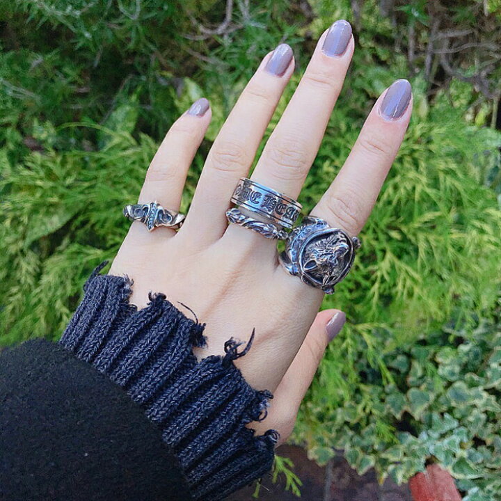 楽天市場】【CHROME HEARTS クロムハーツ】SBT BAND RING エスビー 
