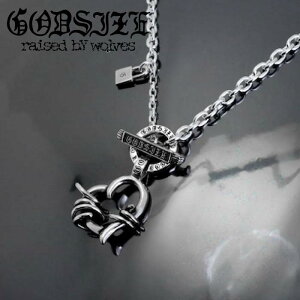 �yGODSIZE �S�b�h�T�C�Y�zCHAIN NECKLACE T-BAR [THORNY HEART ] / �\�[�j�[�n�[�gT�o�[�l�b�N���X �}���e�� �l�b�N���X T�o�[�l�b�N���X �n�[�g �V���o�[�A�N�Z�T���[
