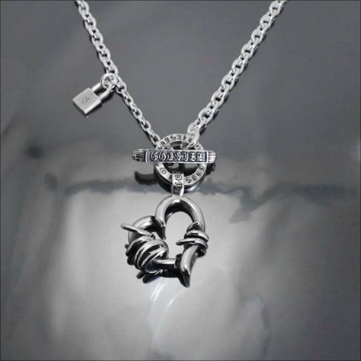 楽天市場】【GODSIZE ゴッドサイズ】THORNY HEART NECKLACE T-BAR 