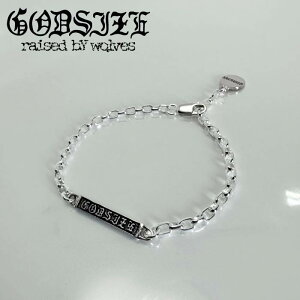 yGODSIZE SbhTCYzGODSIZE I.D. TAG with #2 CHAIN BRACELET with CIRCLE / SbhTCY I.D.^O#2`F[uXbgEBYT[N