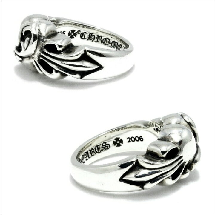 楽天市場】【CHROME HEARTS クロムハーツ】FLORAL CROSS HEART RING  