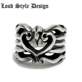 【Loud Style Design ラウドスタイルデザイン】LSD L,S,D Angel Heart Ring LDR-001 メンズアクセサリー 百合 Lily リリー Silver925 シルバー925