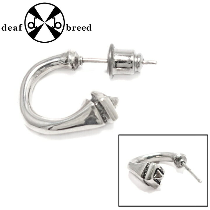 楽天市場 Deaf Breed デフブリード P 34 メンズ ピアス ブランド シンプル プレーンフープピアス メンズピアス シルバーアクセサリー925広島