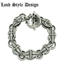 【Loud Style Design ラウドスタイルデザイン】LSD L,S,D HATE DOWN LGB003 シルバーブレスレット メンズアクセサリー シルバー925 Silver925