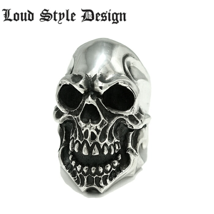 【Loud Style Design ラウドスタイルデザイン】LSD L,S,D LOUDER RING ラウダーリング lgr004 スカルリング  ドクロ メンズアクセサリー skull ring シルバーリング カッコイイ 大きめ | シルバーアクセサリー925広島