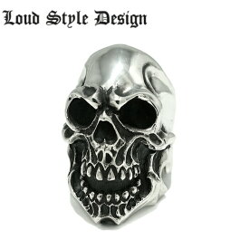 【Loud Style Design ラウドスタイルデザイン】LSD L,S,D LOUDER RING ラウダーリング lgr004 スカルリング ドクロ メンズアクセサリー skull ring シルバーリング カッコイイ 大きめ