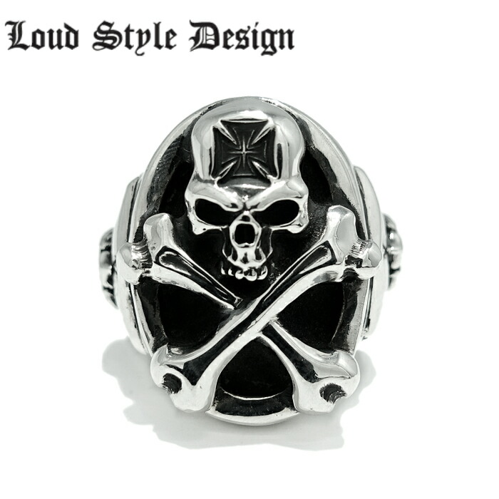 【Loud Style Design ラウドスタイルデザイン】LSD L,S,D DEPARTED LGR011 スカルリング ドクロ  メンズアクセサリー skull ring シルバーリング | シルバーアクセサリー925広島
