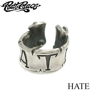 �yRat Race ���b�g���[�X�zMessage On Ribbon Ear Cuff HATE ���b�Z�[�W�I�����{�� �C���[�J�t �����Y�A�N�Z�T���[ �C���J�t