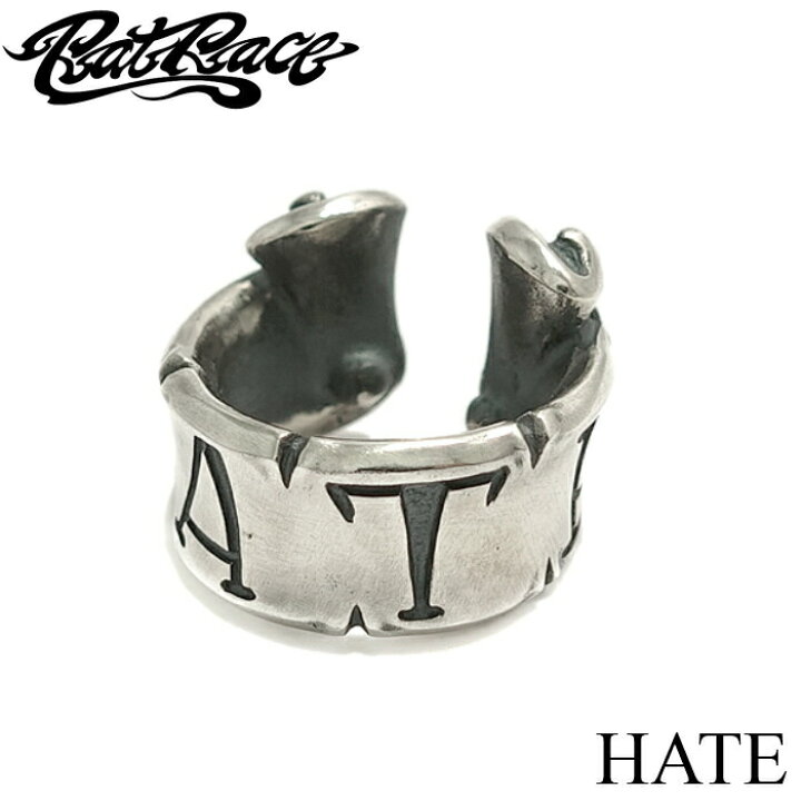 楽天市場】【Rat Race ラットレース】Message On Ribbon Ear Cuff HATE 