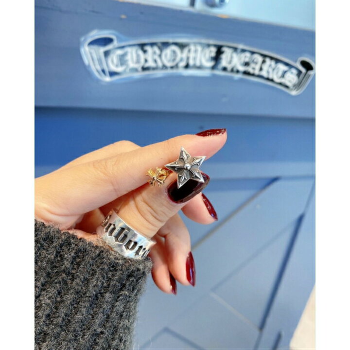 楽天市場】【CHROME HEARTS クロムハーツ】Large 5P STAR STUD ラージ  