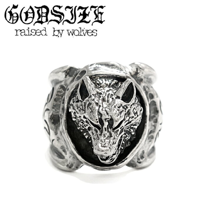 楽天市場 メンズ レディース リング ブランド ウルフ 狼 Sugizo 着用アクセサリー シルバーアクセサリー ギフト Godsize ゴッドサイズ Extra Heavey Wolf Ring ウルフリング アニマル メンズアクセサリー シルバーアクセサリー925広島