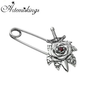 Y sAX Ss Ў uhyArtemis Kings Ae~X LOXzKNZ[teB[s AKEX0002 Rose safety pin Ss KN oSilver925 K[lbg 