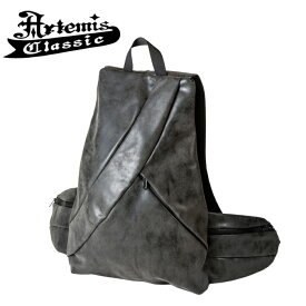 ユニセックス リュック ブランド 黒【Artemis Classic アルテミスクラシック】サイドポケットリュック ACBG0035 Side pocket backpack