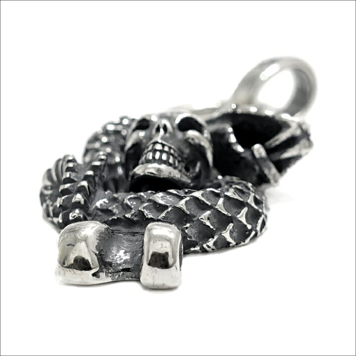 楽天市場】【Gaboratory ガボラトリー】Skull on snake pendant/H.W.O 
