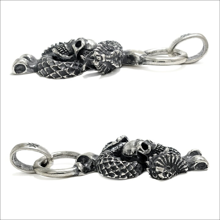 楽天市場】【Gaboratory ガボラトリー】Skull on snake pendant/H.W.O 