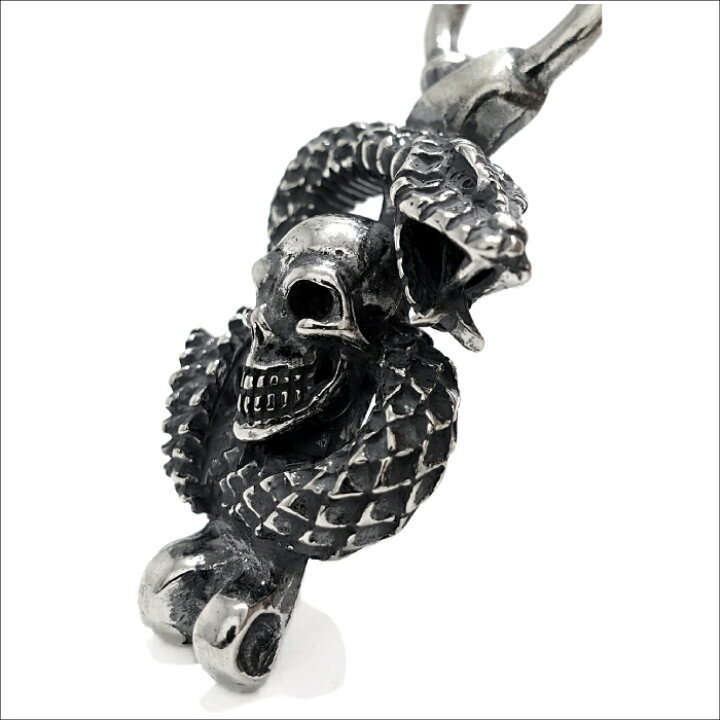 楽天市場】【Gaboratory ガボラトリー】Skull on snake pendant/H.W.O 