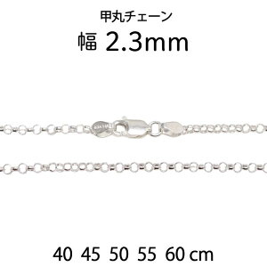 �y���[���`�F�[�� 2.3mm�z40cm 45cm 50cm 55cm 60cm �V���o�[�`�F�[�� �b�ۃ`�F�[�� �l�b�N���X�`�F�[�� �V���o�[925