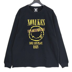 【Roen/ロエン】 NO NUKES T 長袖T-シャツ Black 53147003