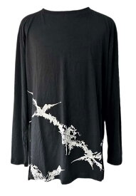 先行予約8-9月入荷予定【KMRii ケムリ】2402-CT02 Cross Cut/LS T-シャツ