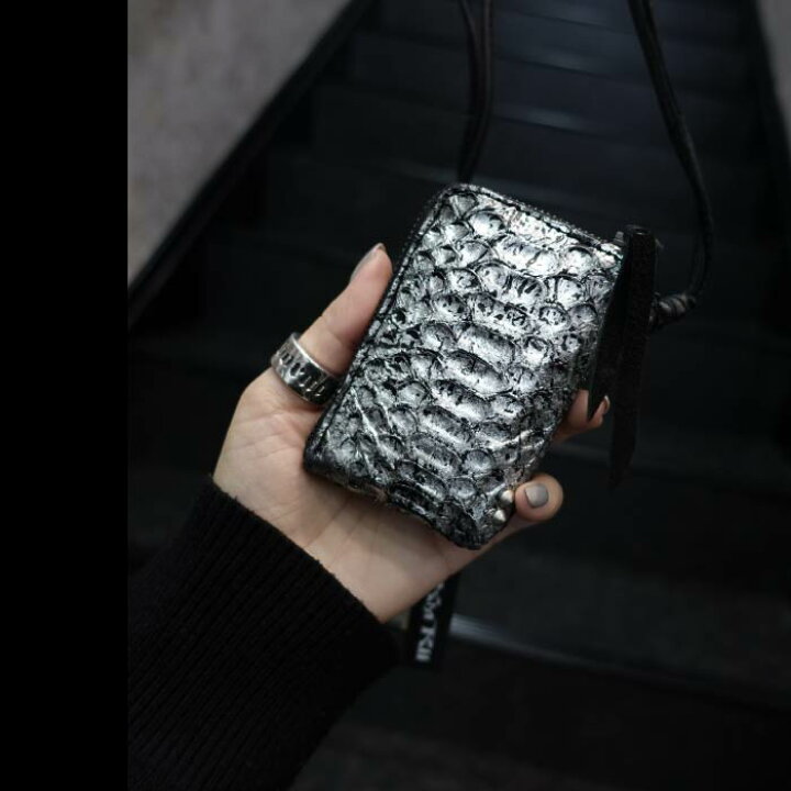 楽天市場】【KMRii ケムリ】1901-BG18 Sheep Skin Pouch / Chrome 