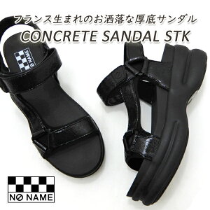 NO NAME  X|[c T_ fB[X Xgbv  m[l[ CONCRETE RN[g SANDAL 51216 ubN xg  