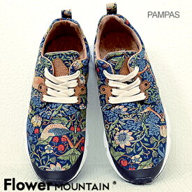 【返品交換送料無料】Flower MOUNTAIN フラワー マウンテン PAMPAS パンパス BLUE ブルー 靴 スニーカー シューズ