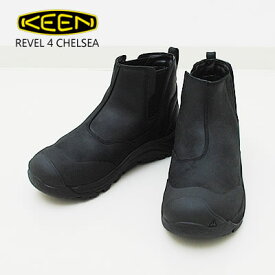 【返品交換送料無料】KEEN キーン REVEL 4 CHELSEA レヴェル フォー チェルシー BLACK/BLACK ブラック/ブラック 靴 シューズ ウィンターブーツ アウトドア 防水 サイドゴア 防滑ソール