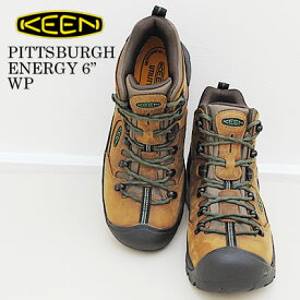 【返品交換送料無料】KEEN キーン UTILITY ユーティリティ メンズ PITTSBURGH ENERGY 6" WP ピッツバーグ エナジー シックス ウォータープルーフ CASCADE BROWN/GREENER PASTURES キャスケードブラウン/グリーナー パスチュアーズ ワーク ブーツ 安全靴 防水 シューズ