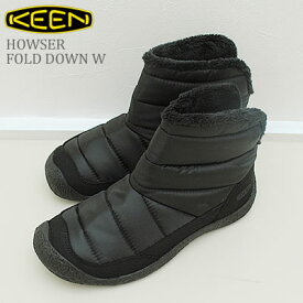 【返品交換送料無料】KEEN キーン レディース HOWSER FOLD DOWN ハウザーフォールド ダウン BLACK ブラック ブーツ 靴 スニーカー シューズ アウトドア キャンプ コンフォート