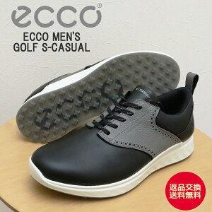 ő100|CgobNIHvGg[IyԕizECCO GR[ ECCO M GOLF S-CASUAL GR[ Y St S-JWA BLACK ubN XpCNX C Xj[J[ RtH[g 