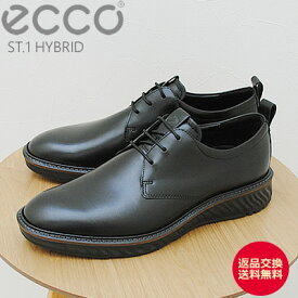 ★スーパーSALE限定！ポイント最大100％バック!?要エントリー★【返品交換送料無料】ECCO エコー ST.1 HYBRID Plain Toe Tie ハイブリット プレーン トゥ タイ BLACK ブラック 靴 スニーカー ビジネス シューズ【あす楽対応】