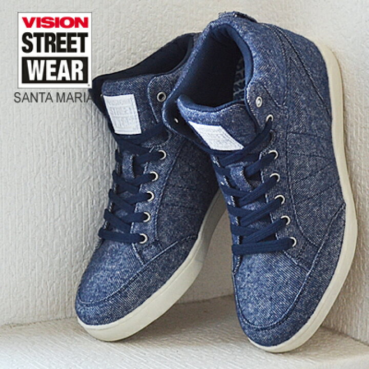 楽天市場 60 Off Vision Street Wear ヴィジョン ストリート ウェア Santa Maria サンタ マリア Navy 靴 スニーカー スケートボード レディース シューズ アルカヤ靴店 ９２８ウイング