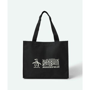 ő100|CgobNIHvGg[y[zPenguin by Munsingwear yM oC }VOEFA BIG PENGUIN TOTE rbO yM g[g WHITE zCg BLACK ubN St g[gob